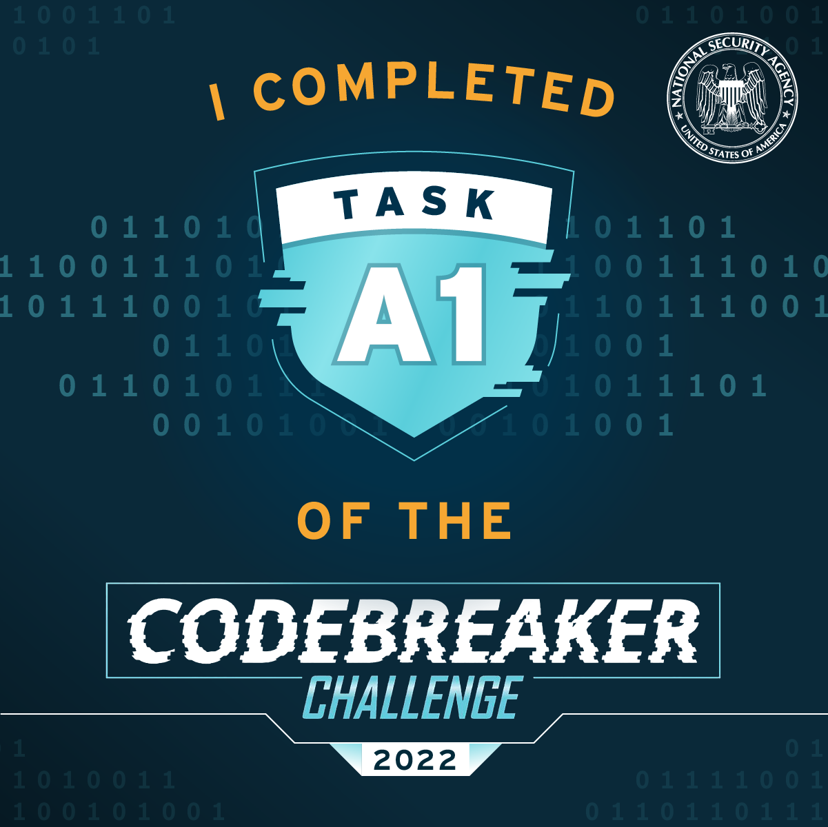 NSA Codebreaker Challenge 2022のバッジ badge